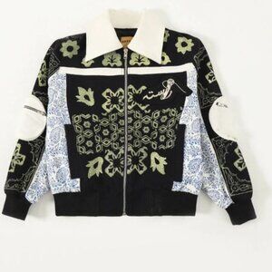 NWT Rastah Calabasas Blockprint Bomber Jacket M $550 Retail